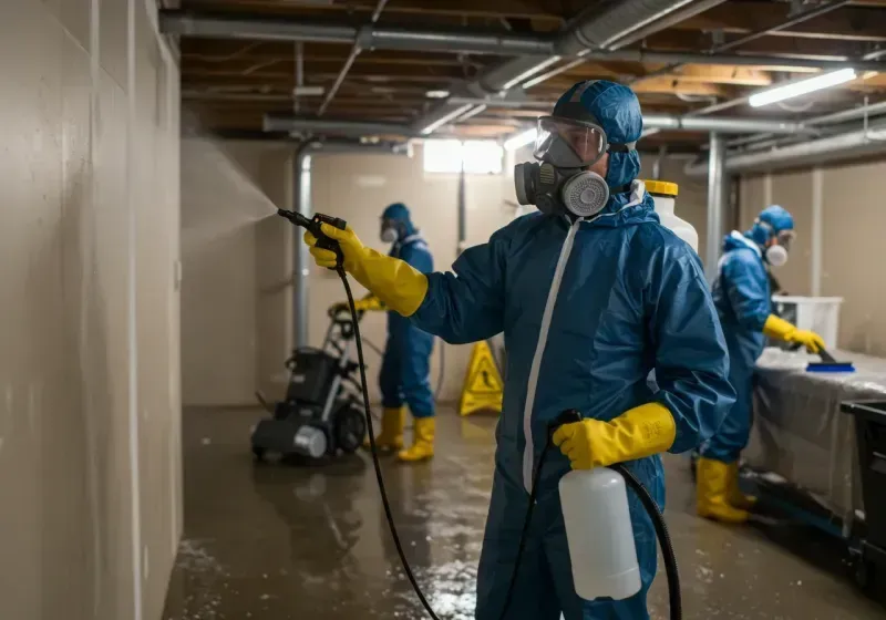 Basement Sanitization and Antimicrobial Treatment process in Avon Park, FL